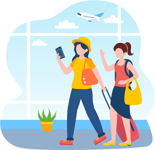 遠方に住んでいる人の画像
