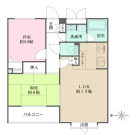 2LDKの間取り