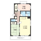 2LDKの間取り