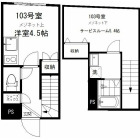 1Rの間取り