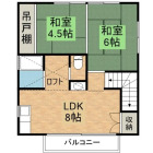 2LDKの間取り