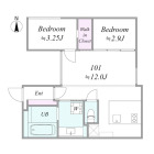 2LDKの間取り