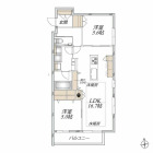 2LDKの間取り