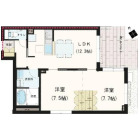 2LDKの間取り