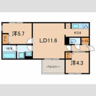 2LDKの間取り