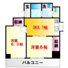 2DKの間取り