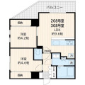アルカンシエル新宿大京町の間取り画像