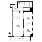 2LDKの間取り