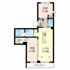 2LDKの間取り