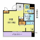 1Rの間取り
