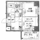 1DKの間取り