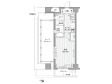 メゾンカルム西新宿の間取り図画像