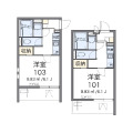 クレイノパーシモンの間取り画像