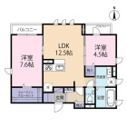 2LDKの間取り