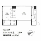 1Kの間取り