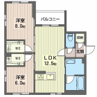 2LDKの間取り