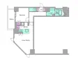 レジディアタワー目黒不動前の間取り図画像