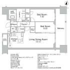 2LDKの間取り