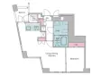 レジディアタワー乃木坂の間取り図画像