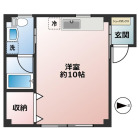 1Rの間取り