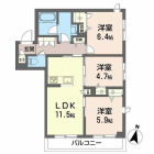 3LDKの間取り