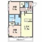 2LDKの間取り