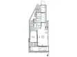 ONE ROOF RESIDENCE KIBA WESTの間取り図画像