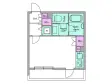 レジディア市ヶ谷の間取り図画像