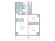 新品家具付きマンション大塚17の間取り図画像