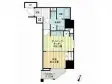 ライオンズ千代田岩本町ミレス-KDAの間取り図画像