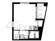 b’CASA蔵前の間取り図画像