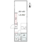 1Kの間取り