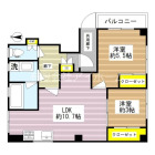 2LDKの間取り