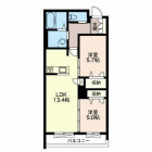 2LDKの間取り