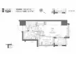新品家具付きマンション月島4Aの間取り図画像