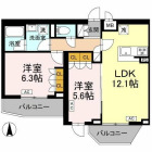 2LDKの間取り