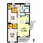 2LDKの間取り