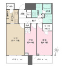 2LDKの間取り