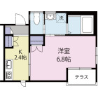 1Kの間取り