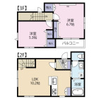 2LDKの間取り
