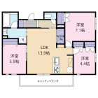 3LDKの間取り