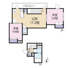 2LDKの間取り