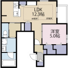 1LDKの間取り