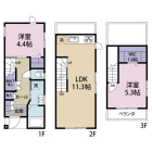 2LDKの間取り