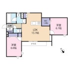 2LDKの間取り