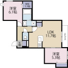 2LDKの間取り