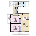 2LDKの間取り