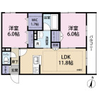 2LDKの間取り