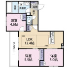 3LDKの間取り