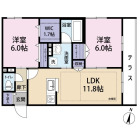 2LDKの間取り